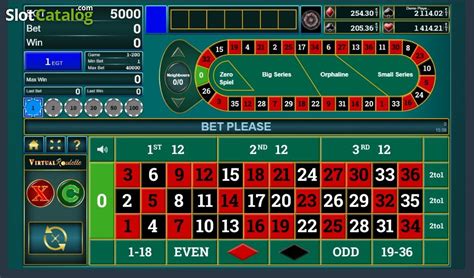 virtual roulette game.